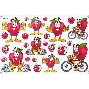  Healthy Apple Fruit Clip Art Decal Scrapbook Sticker: Home 