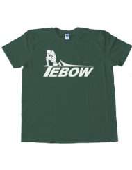 JETSBOW Tim Tebow in Forest Green New York Jets Tee Shirt Gildan 