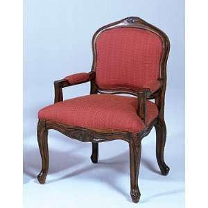  Bernards Furniture French Provincial Chair   Pecan with 