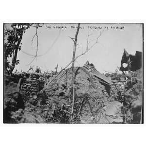    San Gabriele    trenches destroyed by Austrians