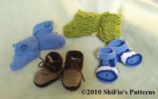 BABY BOOTEES SANDALS CROCHET PATTERN DOLL REBORN #146  