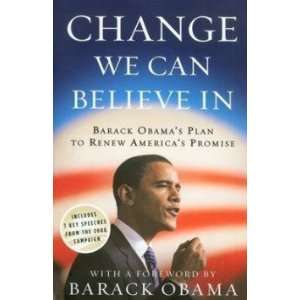  Change We Can Believe In Obama Barack Books