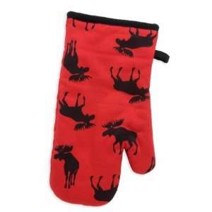  Hatley Moose on Red Oven Mitt