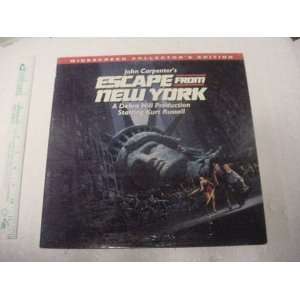 Escape From New York Laserdisc Widescreen Edition John Carpenters 