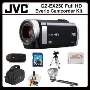  Full HD Everio Camcorder Advanced Kit Includes: JVC GZ EX250 Full HD 