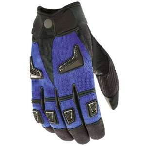   Hybrid Mens Motorcycle Gloves Blue/Black XXL 2XL 1056 7206 Automotive