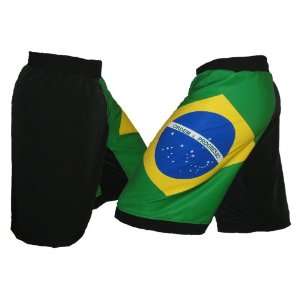  Brazil Flag MMA Fight Shorts Size 30: Everything Else