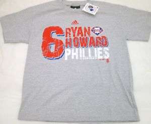 Philadelphia Phillies MLB Ryan Howard Youth T Shirt Gry  