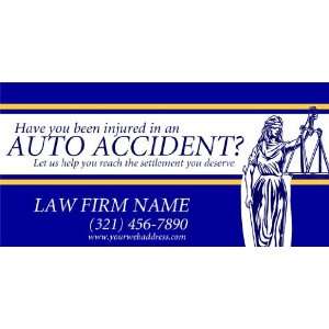  3x6 Vinyl Banner   Generic Auto Injury Attorney 