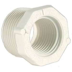  Schedule 40 PVC Reducer Bushing 3/4 MPT x 1/2 FPT Pet 