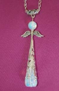 Very Large Guardian Angel on Chain Choice of Crystal  