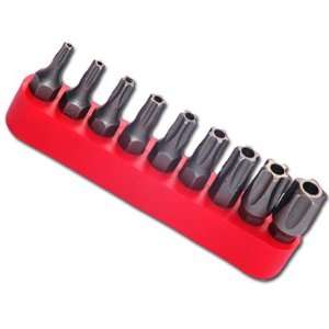  9 pc 5 Point Tamper Resistant Star Bit Set For use with 