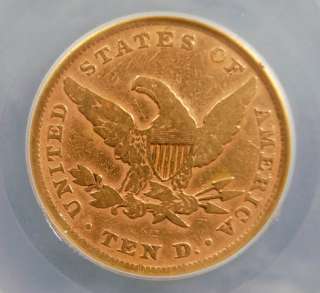 1858 $10 LIBERTY GOLD, FINE RARE  