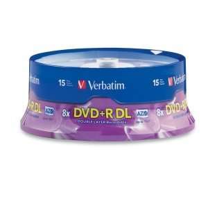  8x DVD+R DL Media. 15PK DVD+R DL 8.5GB 8X BRANDED SPINDLE OPTMED. 8 