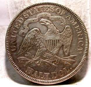 1891 AU SEATED LIBERTY 50c HALF DOLLAR ID#OO261  