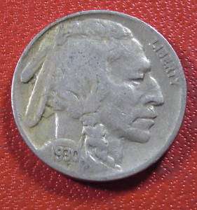 1930 Philadelphia Mint Indian Head Buffalo Nickel  