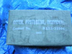 1943 Cover, Protective, Individual. Chemical warfare  