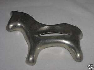 1950 Traditional Aluminum Cookie Cutter Pony Horse 4  