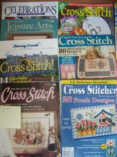 Lot Cross Stitch Magazines Premier Issues 1980s 1990s  