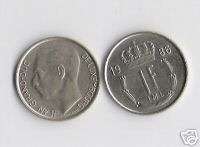 LUXEMBOURG 1 FRANC 1965 1976 GRAND DUKE PRE EURO COIN  