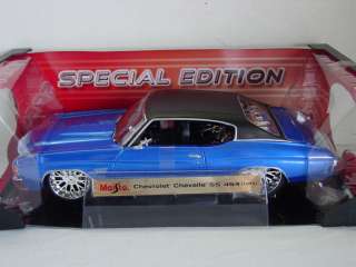 18 Scale Die cast Blue 1971 Chevy Chevelle SS454  