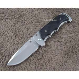  enlan bee m015 8cr13mov blade black textured woodhandle 