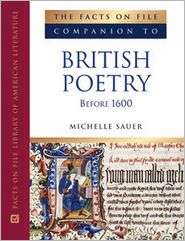 The Facts on File Companion to British Poetry Before 1600, (0816063605 