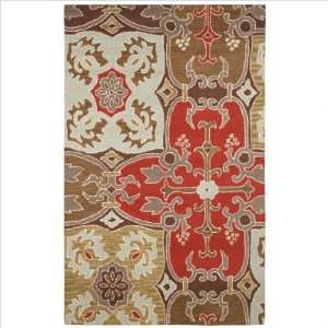  Rizzy Rugs CT 909 Country Red / Beige Bubblerary Rug Size 