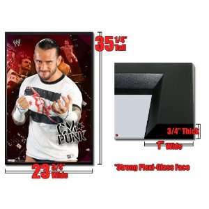  Framed WWE CM Punk Poster 5313: Home & Kitchen