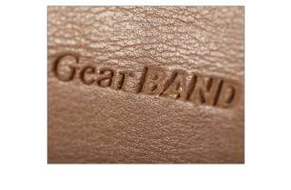 Black GearBAND Mens Genuine Leather Shoulder Satchel Briefcase 