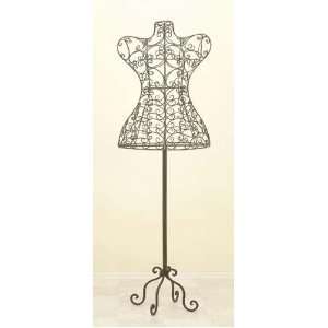 Tall 60 VINTAGE STYLE IRON METAL DRESS FORM Mannequin:  