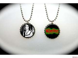  Munster Lilly Munster vampire The Munsters   2 sided necklace  