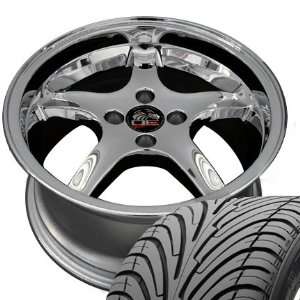  Cobra R 4 Lug Deep Dish Style Wheels and Tires Fits Mustang (R 