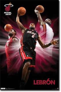 NBA Miami Heat Lebron James 2012 Poster  