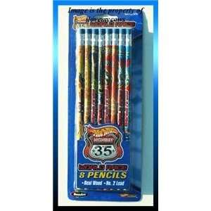  Hotwheels Highway 35 World Race Pencils: Office Products