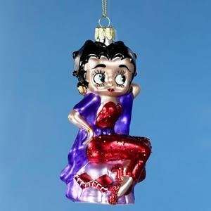  5 Betty Boop Movie Star Glass Christmas Ornament: Home 