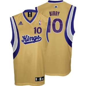  Mike Bibby Youth Jersey: adidas Gold Replica #10 