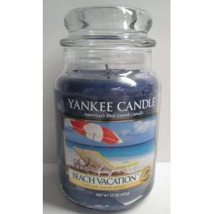 Yankee Candle 22 oz Jar Beach Vacation: Home & Kitchen
