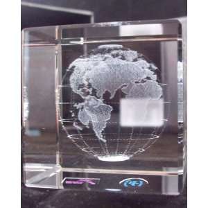  Large 3 D Crystal World Globe: Everything Else