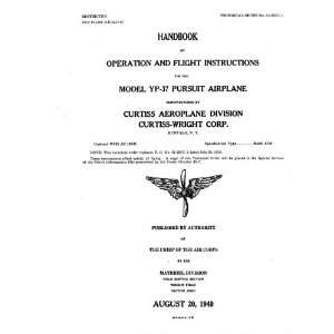  Curtiss Wright YP 37 Aircraft Flight Manual: Curtiss 