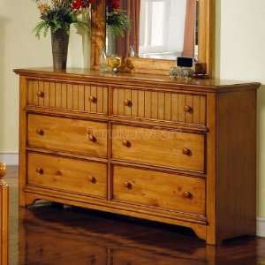    World Imports Country Pine Dresser 1162 D: Furniture & Decor