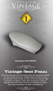 YAMAHA 1978 SR500 SEAT PAN COVER FOAM LIKE NOS  