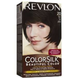  Revlon ColorSilk Hair Color   Natural Brown Black 20/2N 