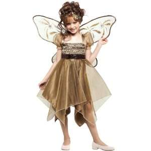   Group Metallic Copper Fairy Child Costume / Brown   Size Large (10 12