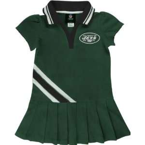    New York Jets Girls 4 6 Pleated Polo Dress: Sports & Outdoors