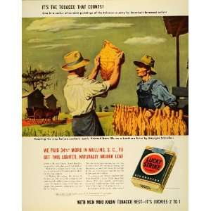  1942 Ad Lucky Strike Cigarettes Mullins South Carolina 