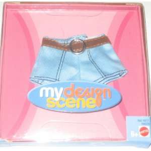   My Design Scene Fashion Jean Denim Mini Skirt (2004): Toys & Games