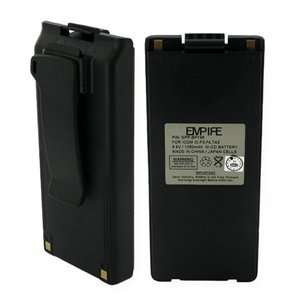   1100 mAh Black Two Way Radio Battery for Icom IC A4E: GPS & Navigation