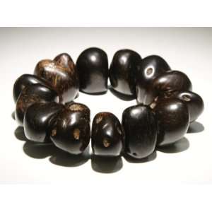 Luos 3 Eyed Seed Wood Bead Bracelet for Protection From Evil Spirits 