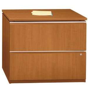   Drawer Lateral Wood File Cabinet in Golden Anigre: Office Products